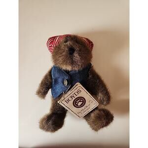 Boyds Bear The Head Bean Collection "Keep On Ridin'" Motorcycle Bear With Tag